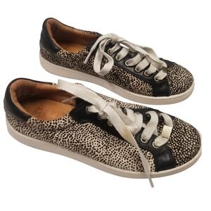UGG Milo Animal‎ Print Leather Trim Sneakers Casual Comfy Shoes 7.5 Mob Wife